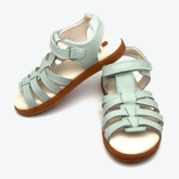 Titelbild zeigt Elefanten-CatCresiBuzious-Kindersandalen in Größe 25, Türkis.