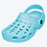 tylische türkise Clogs für Jungen und Mädchen – wasserfest, flexibel und mit rutschfester Laufsohle für optimalen Halt bei jedem Abenteuer.