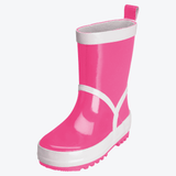 Playshoes Gummistiefel Classic in Pink – stilvolle, wasserdichte Kinder-Regenstiefel mit rutschfester Sohle und praktischem Zugband für einfaches Anziehen.
