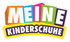 Meine-Kinderschuhe Logo in verschiedenen bunten Farben