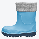 Blauer Playshoes Gummistiefel mit weichem Innenfutter – komfortable und wasserdichte Regenstiefel für Kinder mit perfekter Passform und griffiger Sohle.