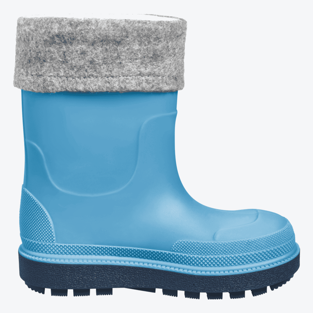 Playshoes gefütterter Regenstiefel in Blau – wasserdichte Kinder-Gummistiefel mit warmem Innenfutter und strapazierfähiger Laufsohle für kalte und regnerische Tage.