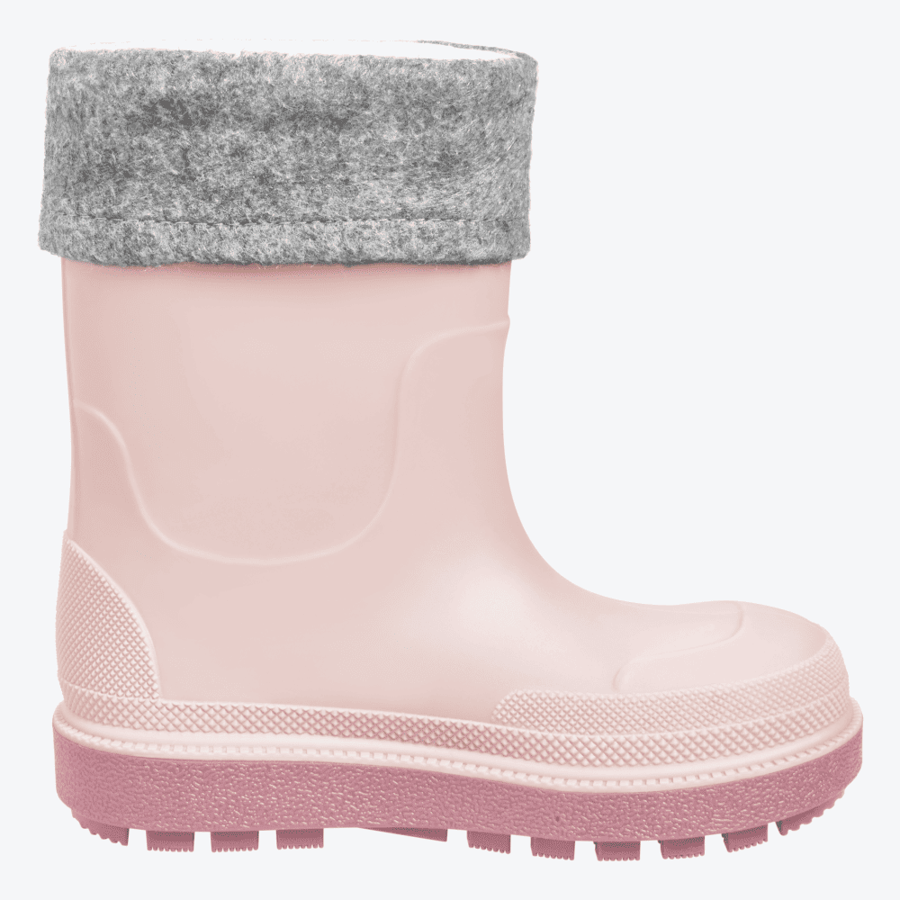 Playshoes gefütterte Kinder-Regenstiefel in Pink – wasserdichtes und isoliertes Design für warme Füße bei Regen, Schnee und kühlem Wetter.