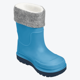 Kinder Regenstiefel von Playshoes in Blau – isolierte, gefütterte Gummistiefel mit flexibler Sohle, ideal für Outdoor-Aktivitäten bei Nässe und Kälte.